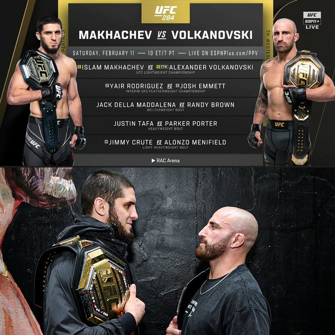 پیش  نمایش رویداد یو اف سی 284: UFC 284: Makhachev vs. Volkanovski-نظرت رو بگو اشتراک ببر