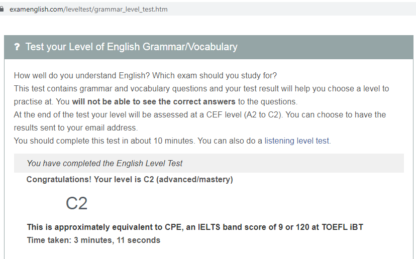 سایت های عالی تست دایره لغات زبان انگلیسی - Test Your Vocabulary Range ...