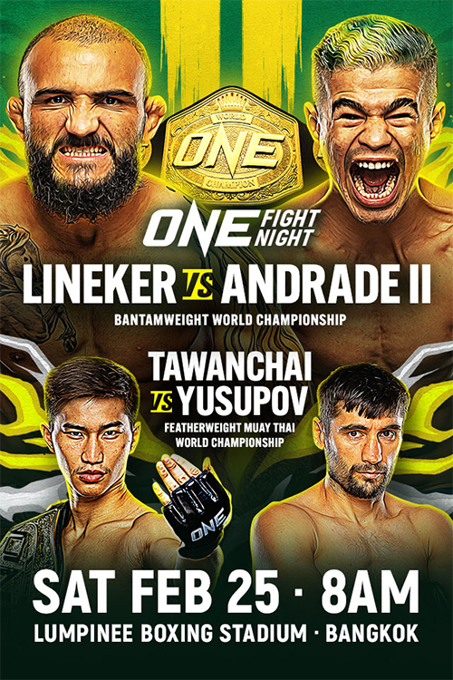 دانلود رویداد ام ام ای :  ONE Fight Night 7: Lineker vs. Andrade 2